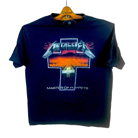 Amplified Heren Master of Puppets T-shirt met korte mouwen, Grijs (houtskool), M